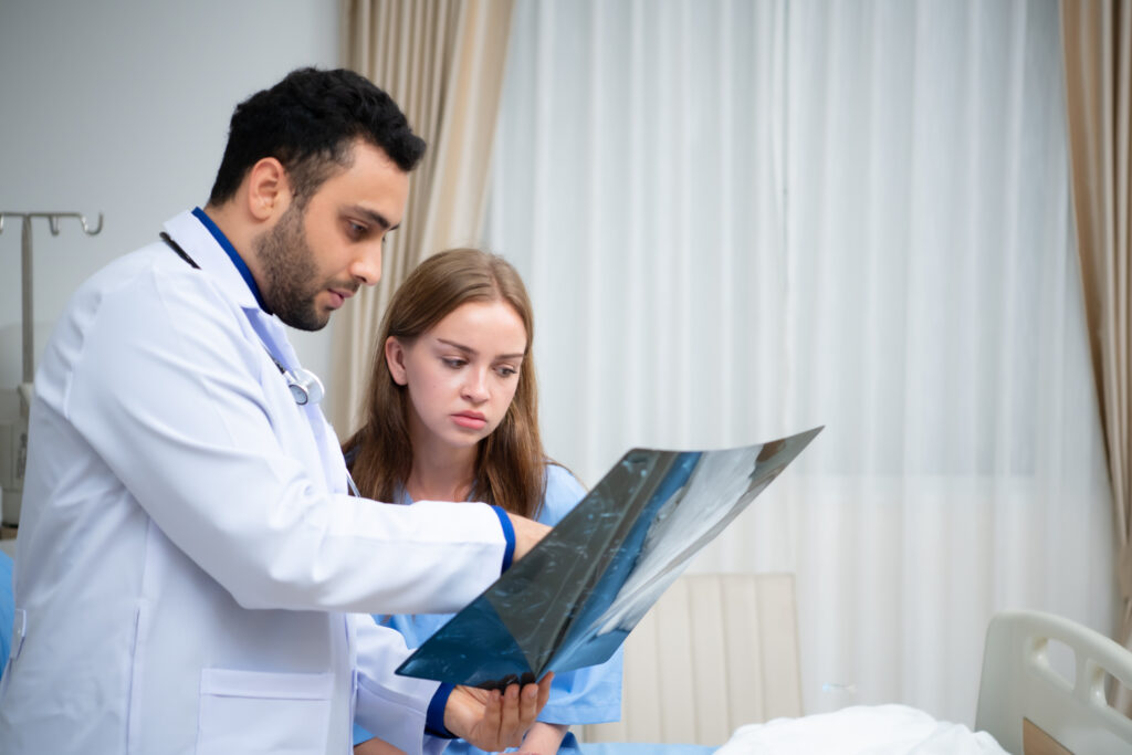 concussion symptoms xray