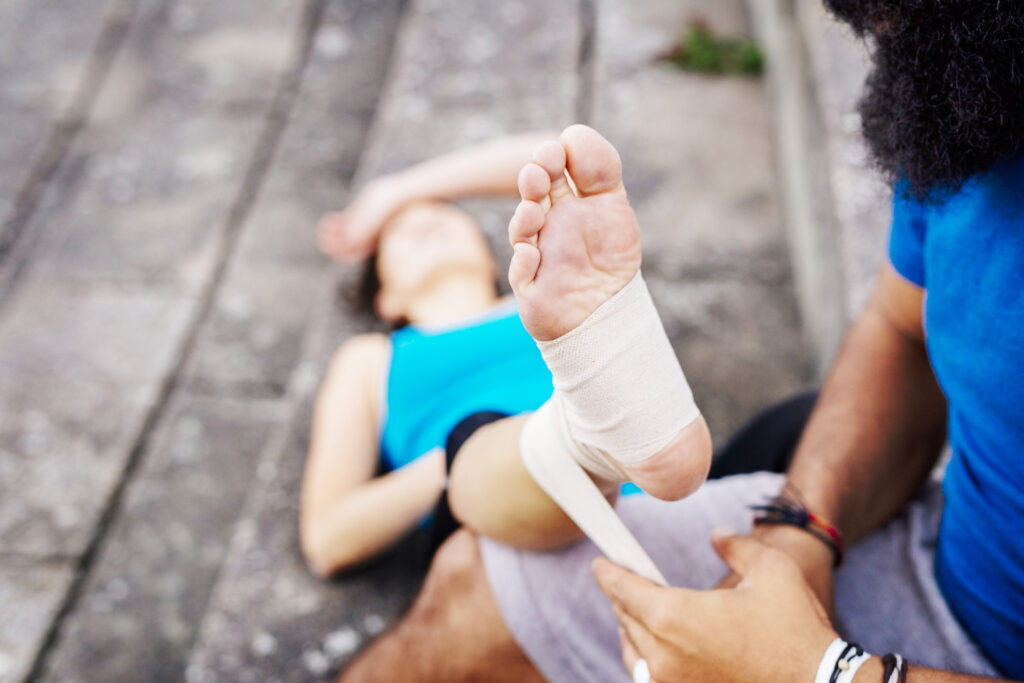 elevated leg bandage