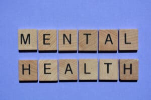 Mental Health First Aid: mental health words as banner headline LIVIN
