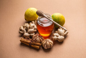 Natural cold and flu home remedy myths: honey glass pot, ginger, gar