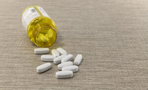 bottle of pills or medicine opioid overdose