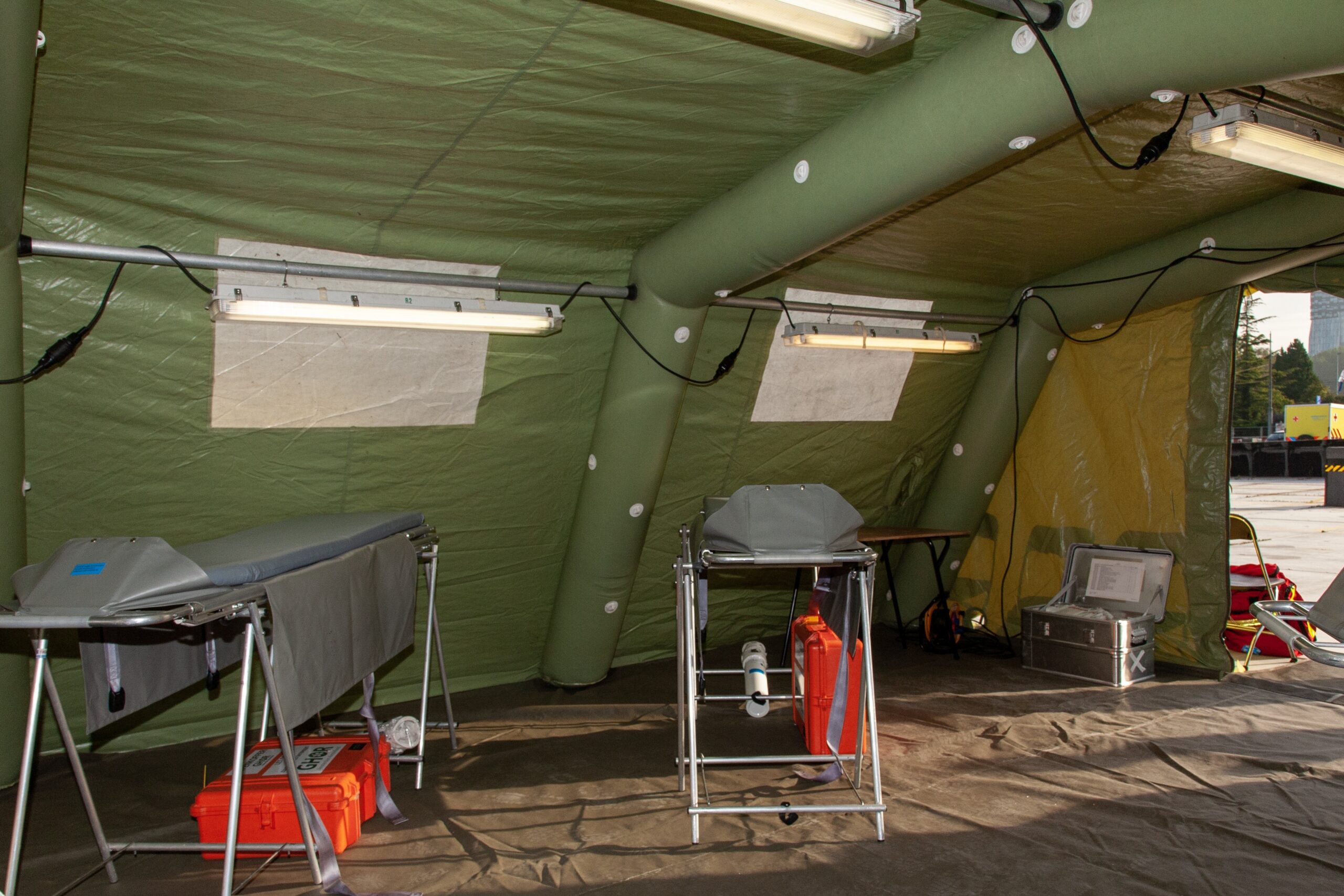Emergency hospital set up for an exercise in Holland