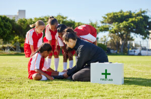 first aid kit for treating sports injuries