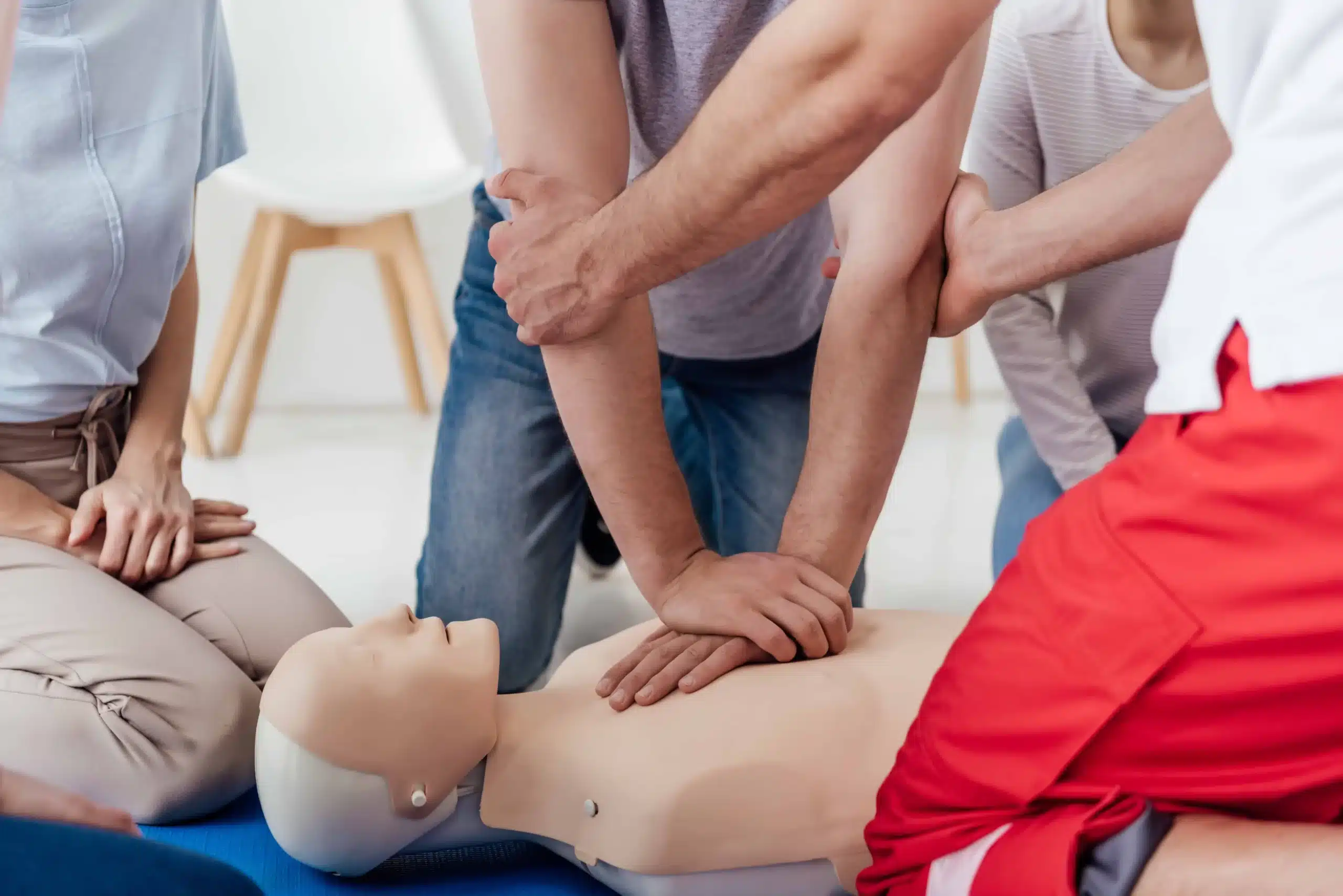 First aid and CPR training conducted in a classroom environment in Melbourne