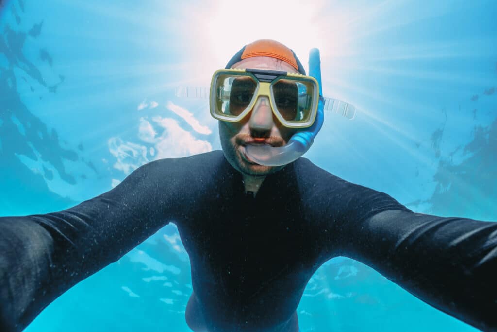 man wearing marine stinger suit