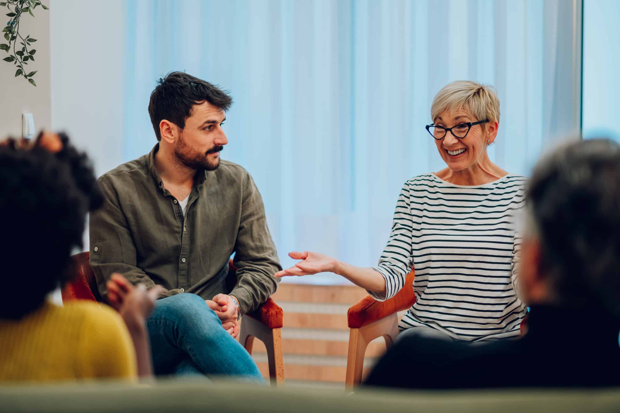 Group discussion on mental health first aid