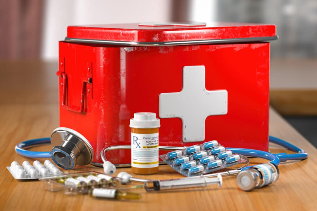workplace first aid kit for pain management